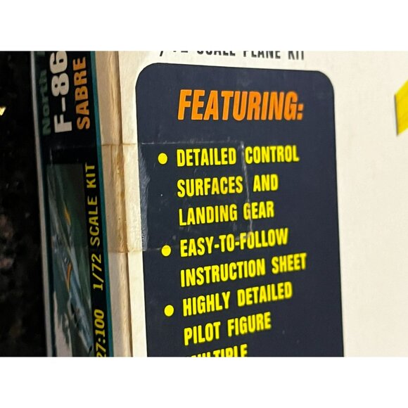 North American F-86F Sabre 1/72 Scale Model Kit A-627:100 AMT sealed - Picture 8 of 8